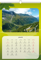 hónapos zöld falinaptár